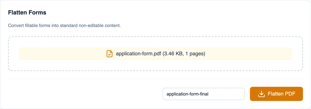 flatten pdf
